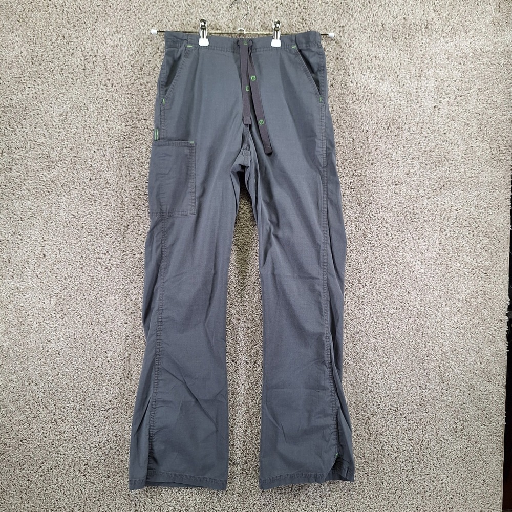 Lot of 2 Spread Good Cheer Scrub Pants Women Small Gray Drawstring Medical Nurse